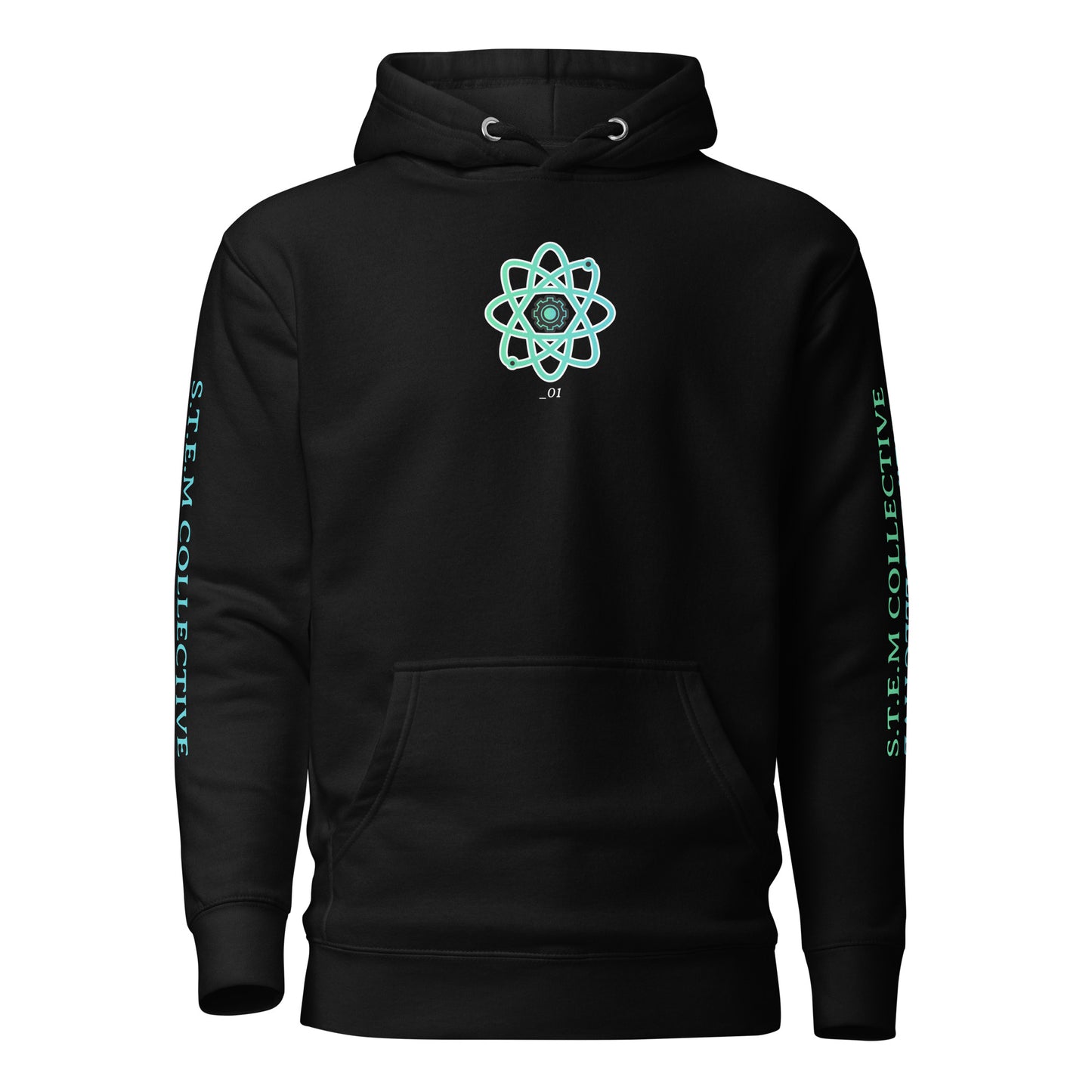 "Circuit_01" - Premium Hoodie - Black