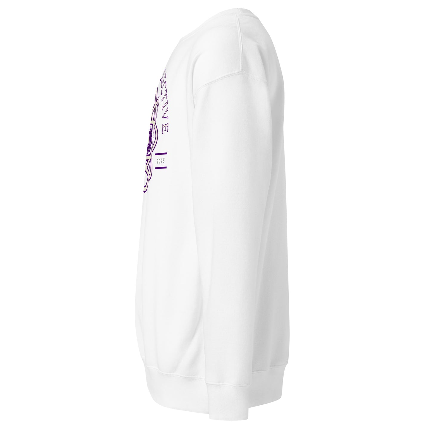 Logo Premium College Crewneck - White