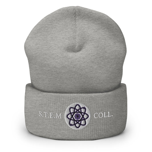 Logo Embroidered Beanie - Grey