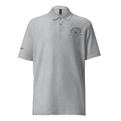 "Way Back to School" Premium Polo - White/Grey