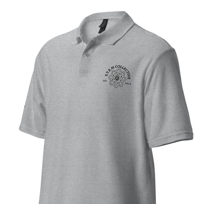 "Way Back to School" Premium Polo - White/Grey