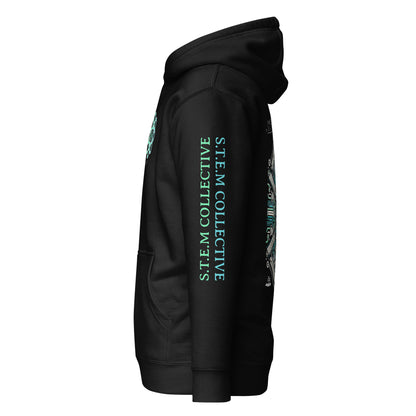 "Circuit_01" - Premium Hoodie - Black