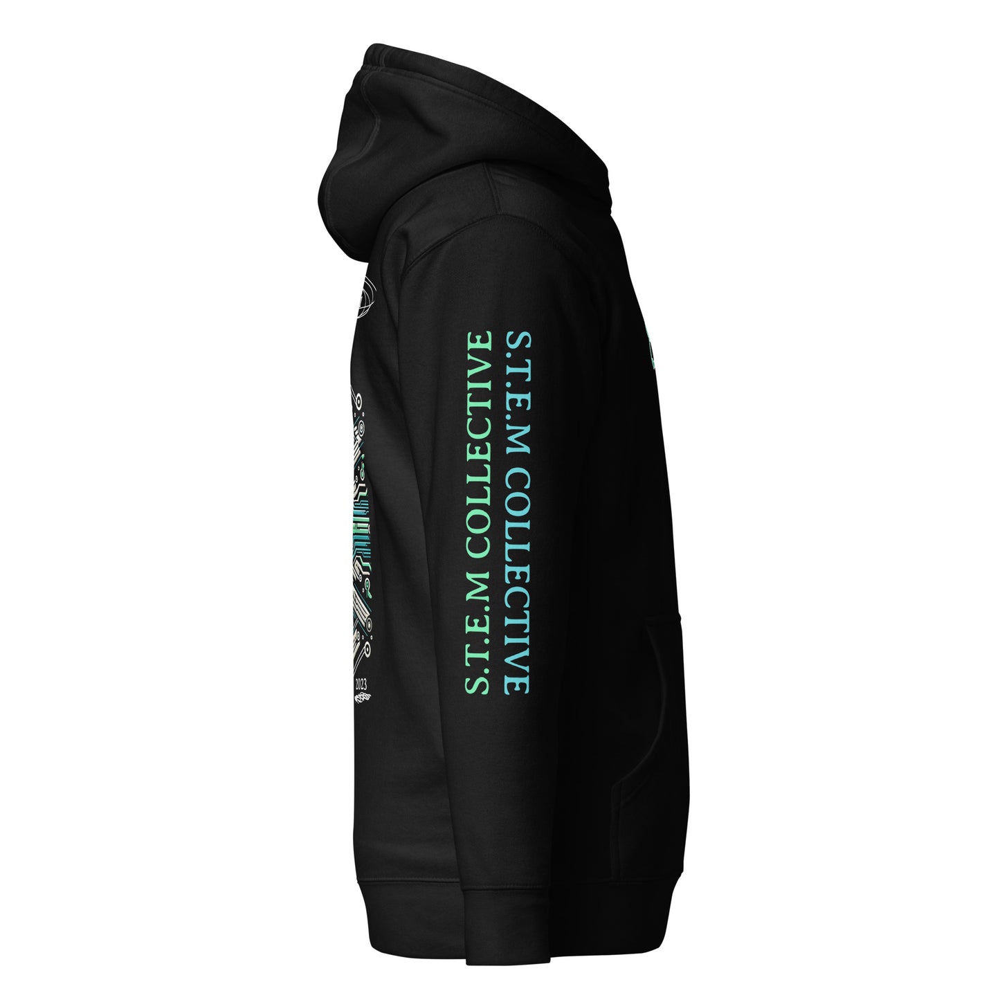 "Circuit_01" - Premium Hoodie - Black