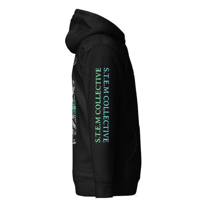 "Circuit_01" - Premium Hoodie - Black