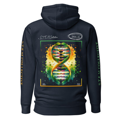 "DNA_01" - Premium Hoodie - Navy