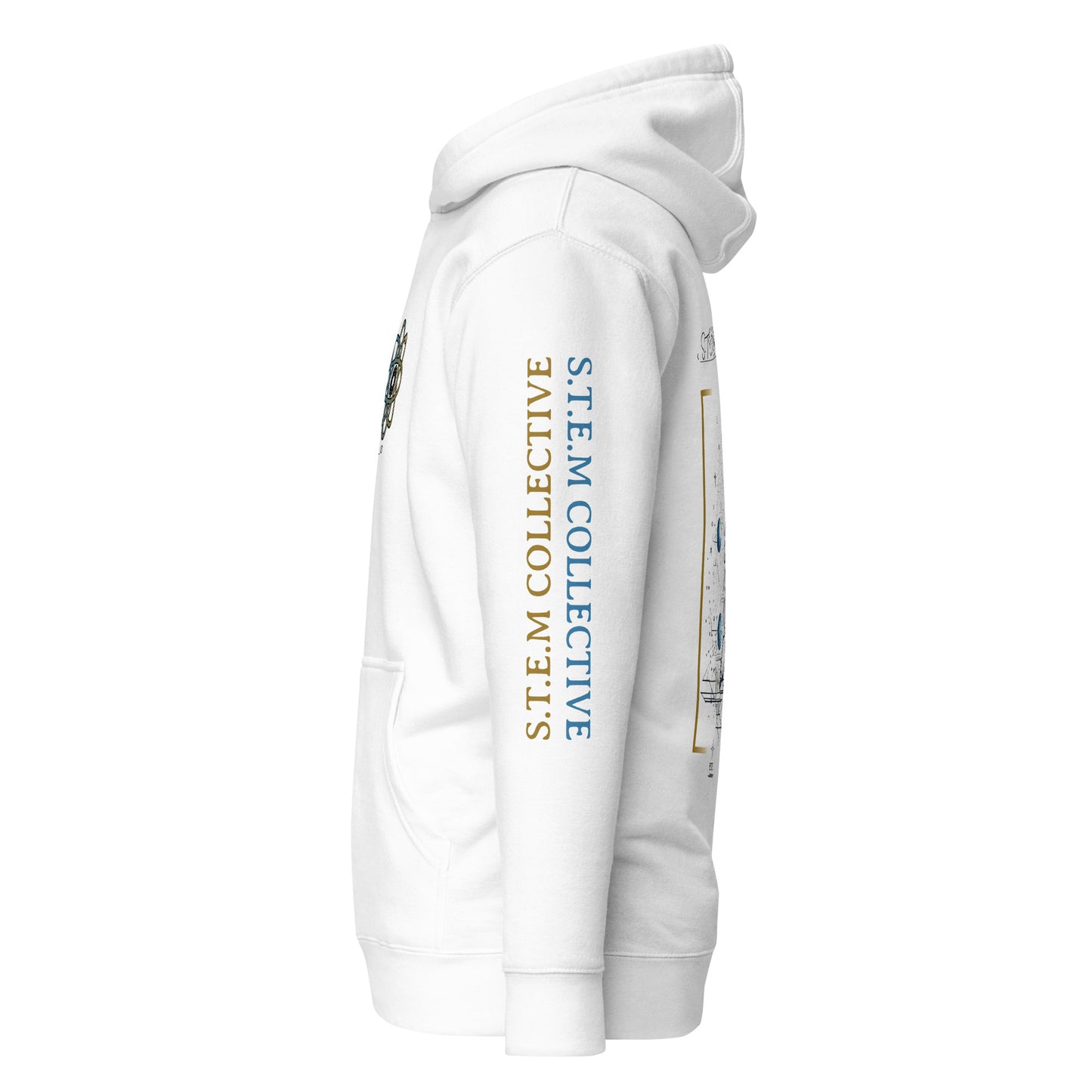 "Rocket_01" - Premium Hoodie - White