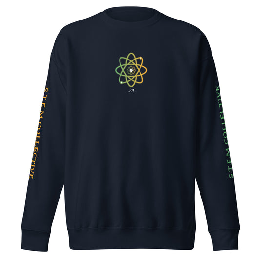 "DNA_01" - Premium Crewneck- Navy